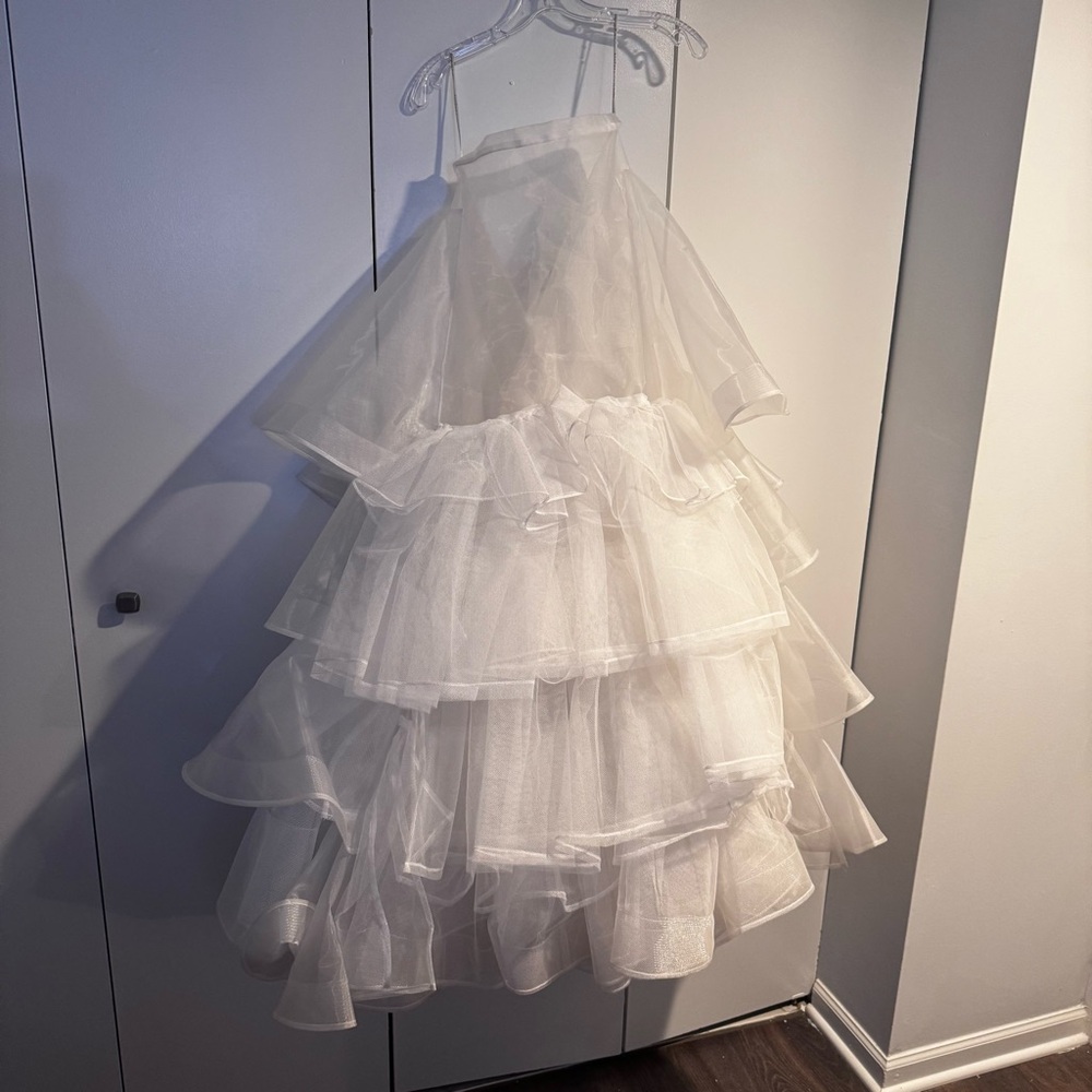 Leah Da Gloria Boheme White Layered Tulle Under Skirt